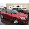 Image 2 : 2013 CHEVROLET MALIBU ECO, 4 DOOR SEDAN, RED, VIN # 1G11F5SR8DF128509