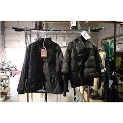 PAIR OF BLACK WINTER JACKETS