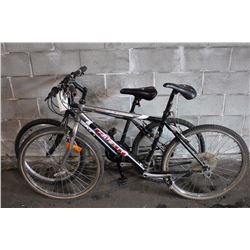 2 BIKES: GREY NEXT MOUNTAIN BIKE & BLACK GIANT HYBRID BIKE