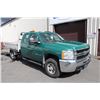 Image 2 : 2009 CHEVROLET SILVERADO 3500 HD 4X4, 2 DOOR FLAT DECK, GREEN, VIN # 1GBHK79K99E107000