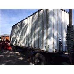 1999 RSI VAN, 28 FT TRAILER, WHITE, VIN # 1RZ1KA1A8X2000852, POWER TAIL GATE, AIR RIDE, NEW BRAKES