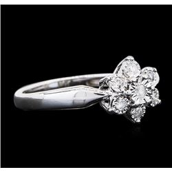 14KT White Gold 0.05 ctw Diamond Ring