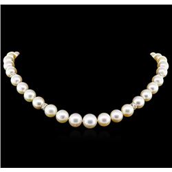 South Sea Cultured Pearl and Diamond Necklace