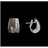 Image 2 : 14KT White Gold 1.45 ctw Diamond Earrings