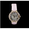 Image 1 : Cartier 18KT Yellow Gold 2.00 ctw Diamond Ballon Bleu Ladies Watch