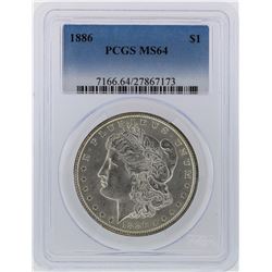 1886 PCGS MS64 Morgan Silver Dollar