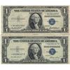 Image 1 : 1935 $1 Star Note Silver Certificate Currency Lot of 2