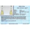 Image 4 : EGL USA Cert 2.62 ctw Fancy Yellow Diamond Earrings - Platinum