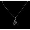 Image 1 : 0.20 ctw Diamond Necklace - 14KT White Gold