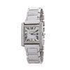 Image 1 : Cartier 18KT White Gold 1.56 ctw Diamond Tank Franciase Men's Watch