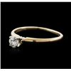 Image 1 : 14KT Yellow Gold 0.65 ctw Diamond Solitaire Ring