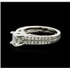 Image 1 : 18KT White Gold 1.67 ctw Diamond Ring