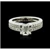 Image 2 : 18KT White Gold 1.67 ctw Diamond Ring