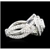 Image 3 : 14KT White Gold GIA Certified 3.01 ctw Diamond Ring