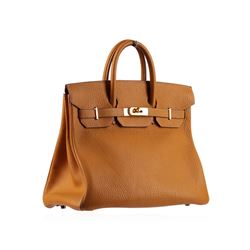 Hermes Birkin Light Brown Leather Bag