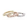 Image 3 : 14KT Yellow, White, And Rose Gold 0.80 ctw Diamond Rings