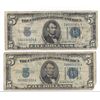 Image 1 : 1934 $5 Silver Certificate Currency Lot of 2