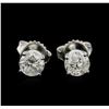 Image 1 : 1.18 ctw Diamond Stud Earrings - 14KT White Gold