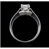 Image 3 : 14KT White Gold 1.12 ctw Diamond Ring