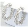 Image 3 : 3.18 ctw Diamond Earrings - 14KT White Gold