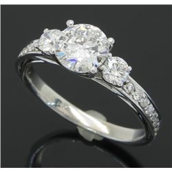 1.55 ctw Diamond Ring - 14KT White Gold