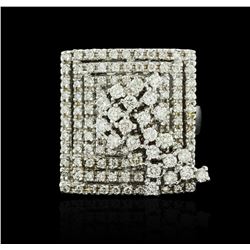 14KT White Gold 0.96 ctw Diamond Ring