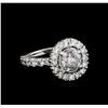 Image 1 : 3.99 ctw Diamond Ring - 18KT White Gold