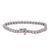 Image 2 : 14KT White Gold 3.02 ctw Diamond Tennis  Bracelet