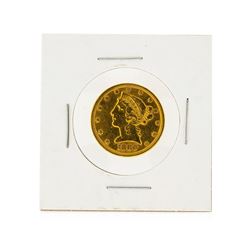 1880 $5 Liberty Head Half Eagle Gold Coin