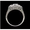 Image 3 : 14KT White Gold 1.72 ctw Diamond Ring