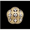 Image 2 : 14KT Yellow Gold 0.50 ctw Diamond Ring