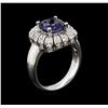 Image 3 : 14KT White Gold 2.25 ctw Tanzanite and Diamond Ring