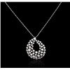 Image 1 : 2.70 ctw Diamond Pendant - 14KT White Gold