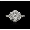 Image 2 : 14KT White Gold 1.27 ctw Diamond Ring