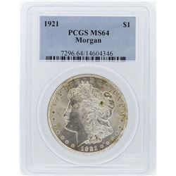 1921 PCGS MS64 Morgan Silver Dollar