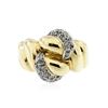 Image 3 : 18KT Two-Tone Gold 0.43 ctw Diamond Ring