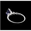 Image 3 : 1.41 ctw Sapphire and Diamond Ring - 14KT White Gold