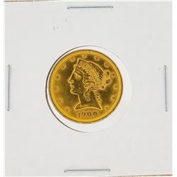 1900 $5 Liberty Head Half Eagle Gold Coin