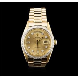 Rolex 18KT Yellow Gold Diamond DayDate Men's Watch