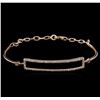 Image 1 : 0.42 ctw Diamond Bracelet - 14KT Rose Gold