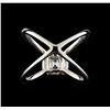 Image 3 : 1.07 ctw Diamond Ring - 18KT White Gold