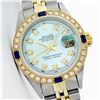 Image 1 : Rolex Two-Tone Diamond and Sapphire DateJust Ladies Watch