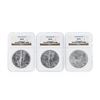 Image 1 : 1993-1997 NGC MS69 $1 American Silver Eagle Coin Set