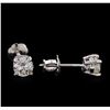 Image 2 : 0.60 ctw Diamond Stud Earrings - 14KT White Gold