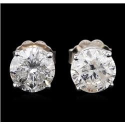 14KT White Gold 1.92 ctw Diamond Stud Earrings