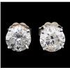 Image 1 : 14KT White Gold 1.92 ctw Diamond Stud Earrings