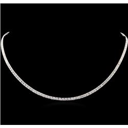 2.37 ctw Diamond Tennis Necklace - 14KT White Gold