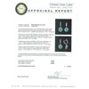 Image 3 : 5.54 ctw Emerald and Diamond Earrings - 14KT White Gold