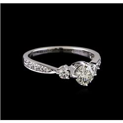 0.87 ctw Diamond Ring - 18KT White Gold