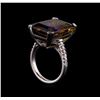 Image 4 : 16.70 ctw Ametrine and Diamond Ring - 14KT White Gold